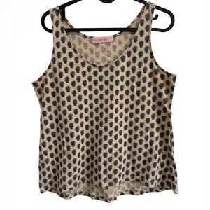 Ann Taylor LOFT Sunwashed Tank Top Paisley Print Sleeveless‎ Casual Comfy
